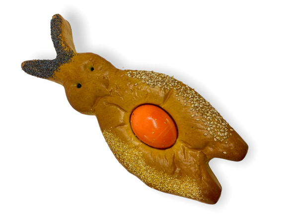 Paashaas brioche met ei