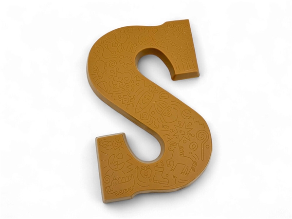 Blokletter S Karamel